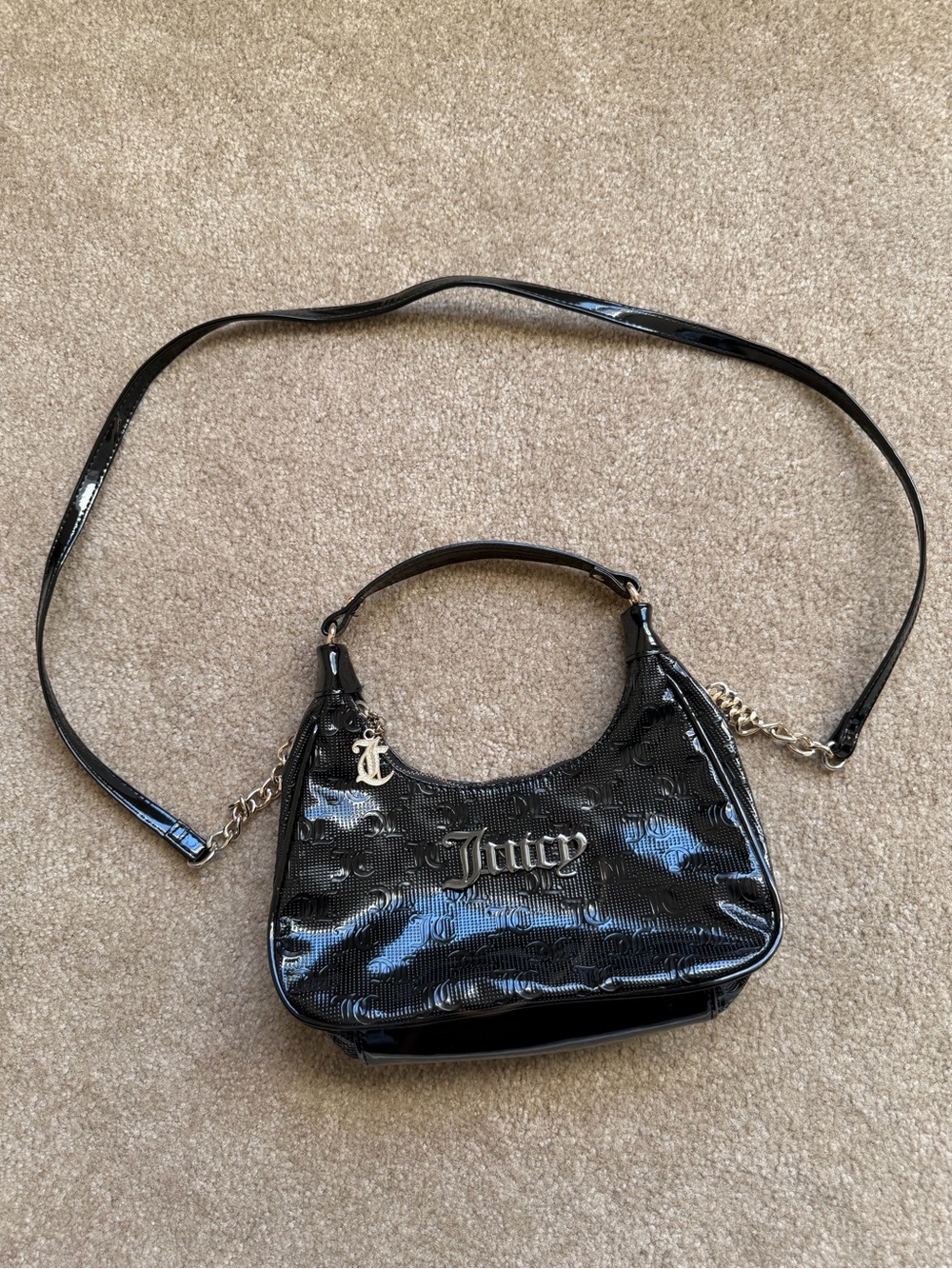EUC Juicy Couture JCCBLMX Licorice Semi-Charmed Coho Purse Y2K Streetwear Baddie